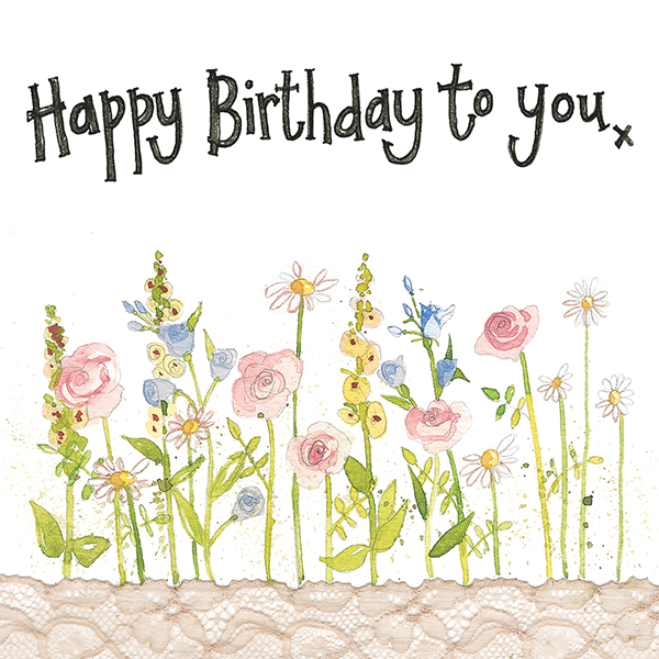 Meadow Flowers Birthday Card