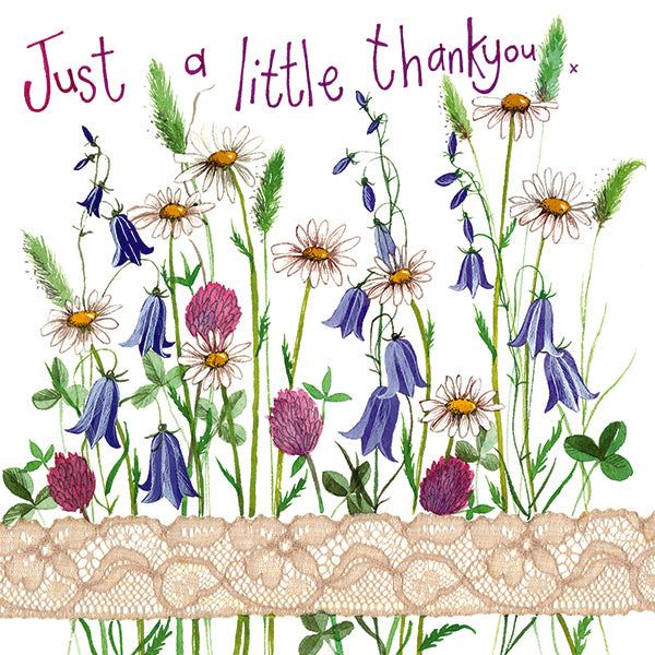 Country Flowers Thank You Card