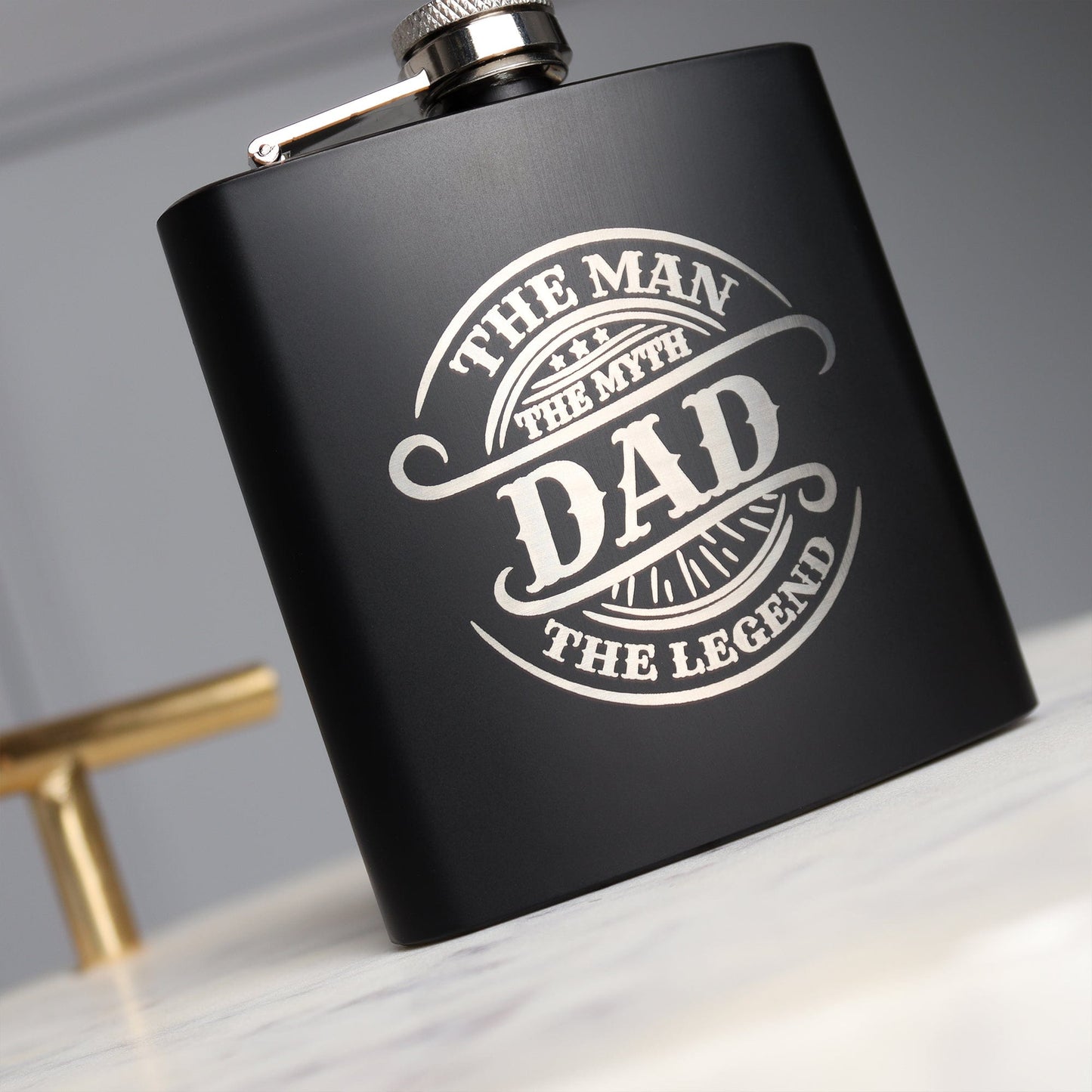 Dad, Man, Myth, Legend Hip Flask