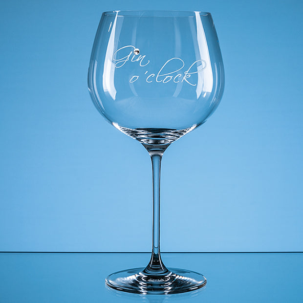 610ml Gin oclock Diamante Gin Glass