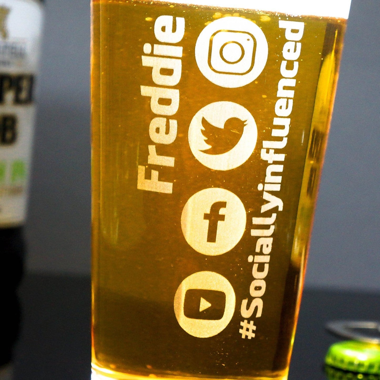 Social Influencer Pint Glass