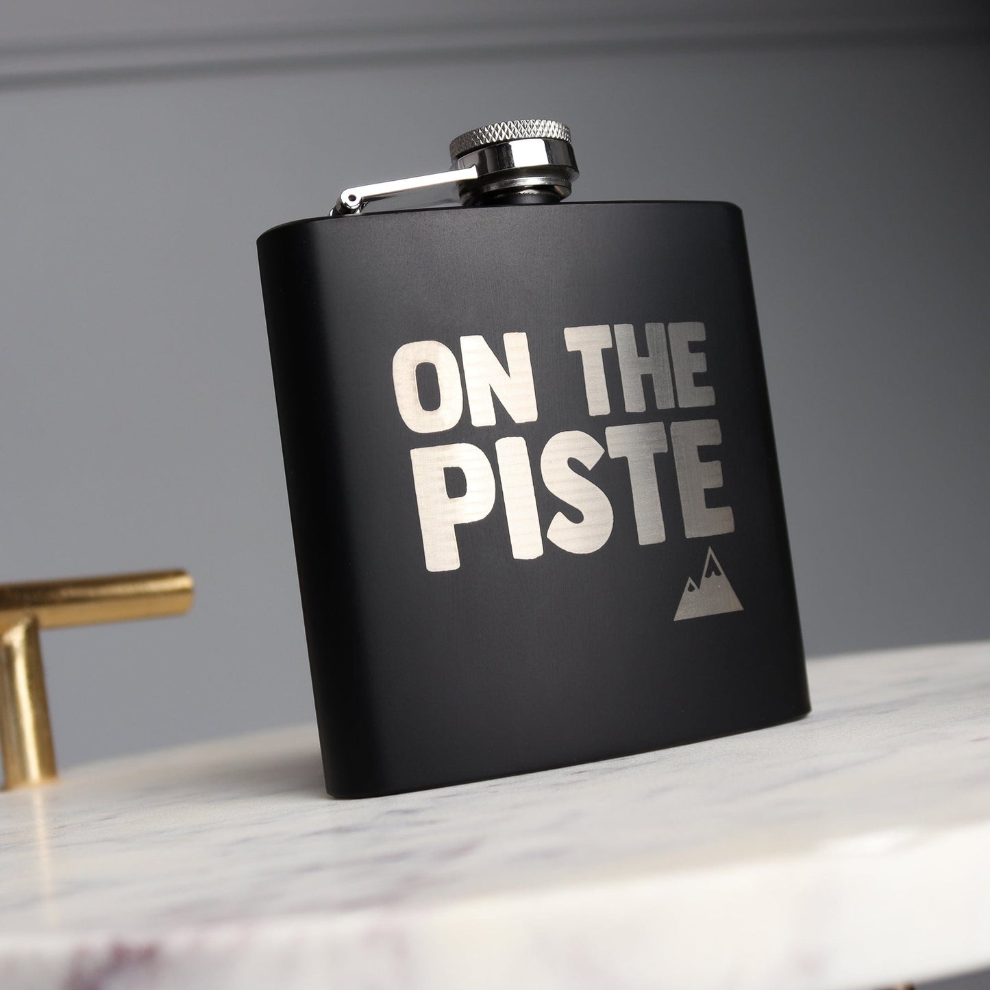 On The Piste Hip Flask