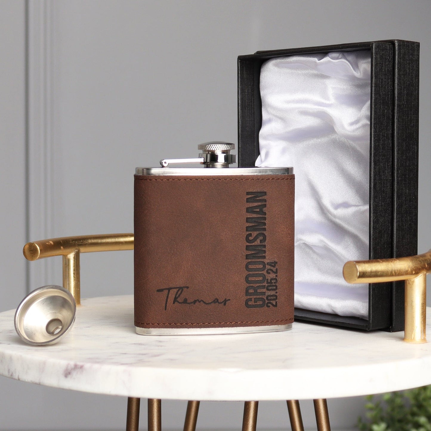 Bold Signature No.2 Hip Flask