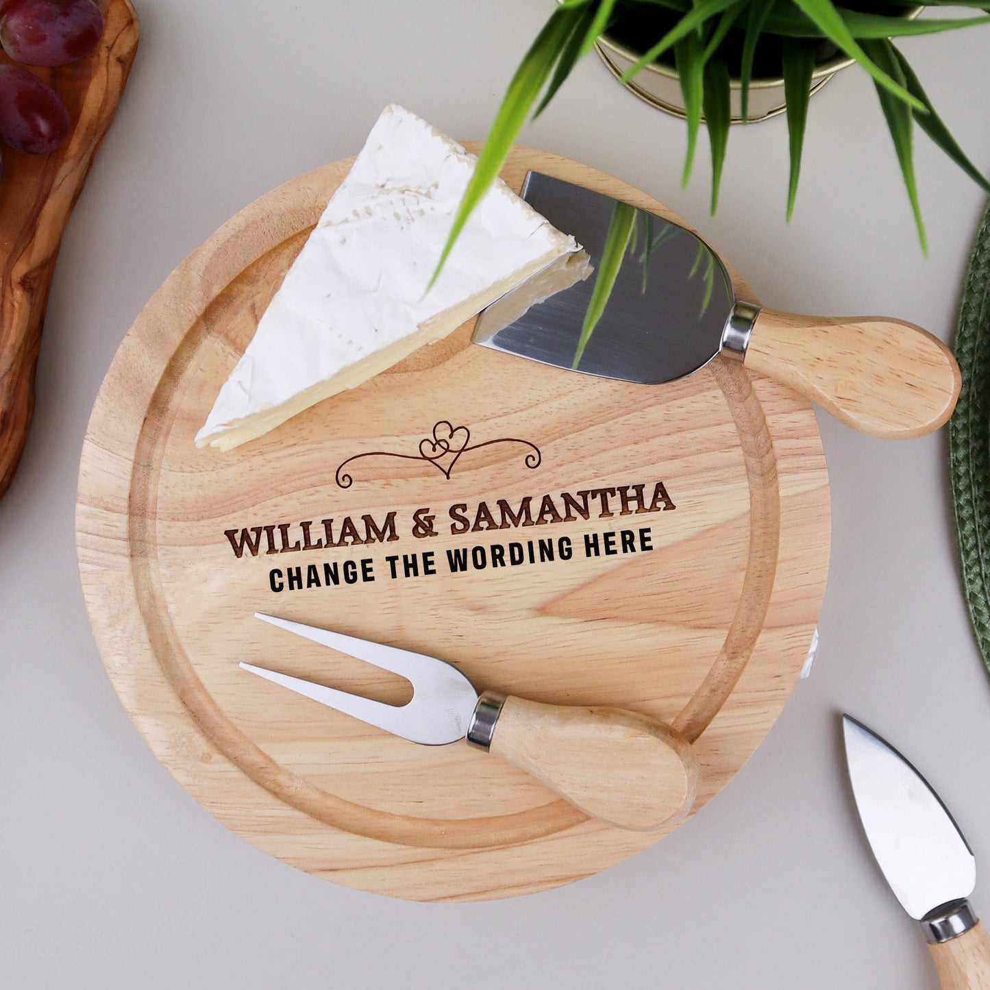 Couples Cheese Board Knife Set