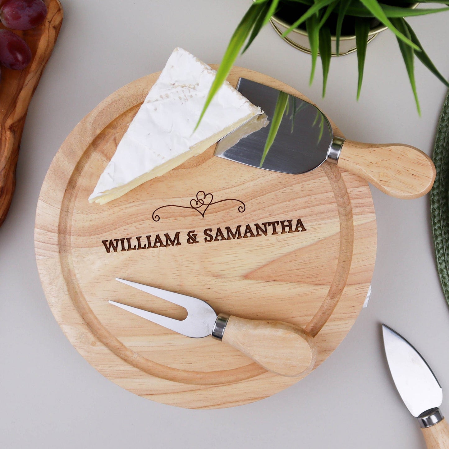Couples Cheese Board Knife Set