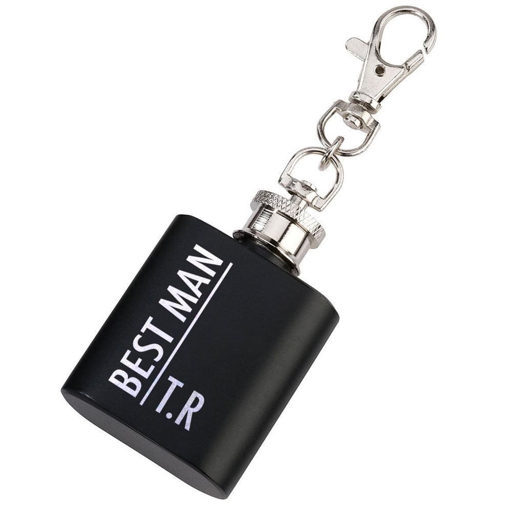 GROOMSMEN MINI HIP FLASK 1OZ-OMG48