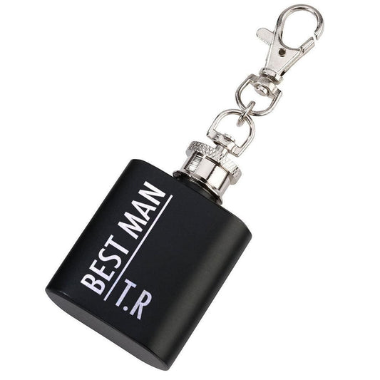 GROOMSMEN MINI HIP FLASK 1OZ-OMG48