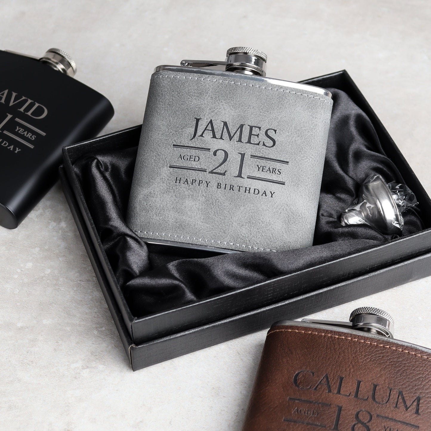 Birthday Year Personalised Hip Flask