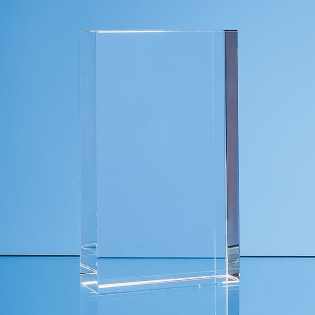 20cm x 11cm Optical Crystal Rectangle Award, H or V