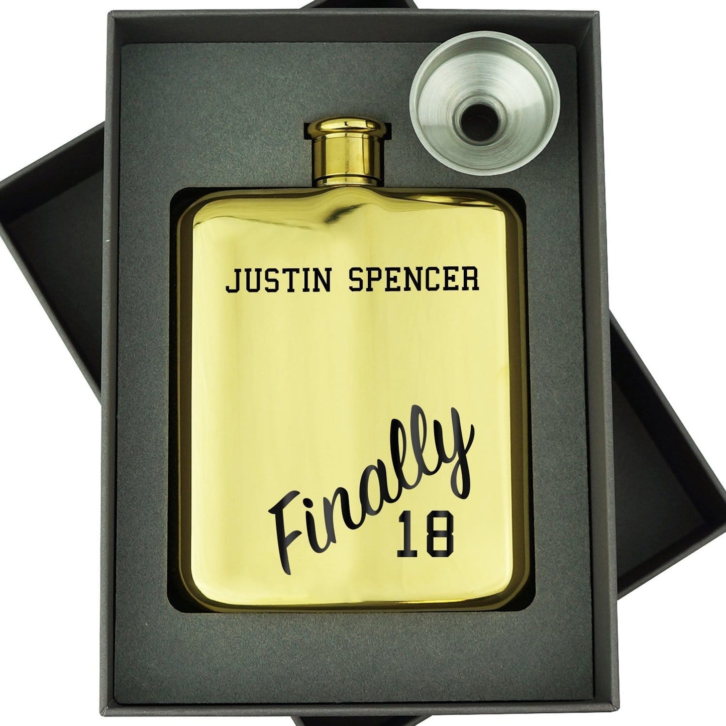 FINALLY 18 HIP FLASK HIP-OMG87