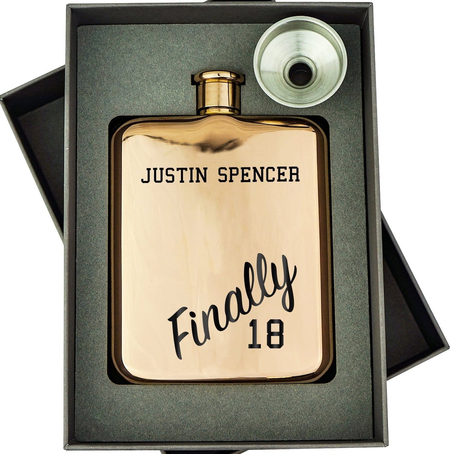 FINALLY 18 HIP FLASK HIP-OMG87