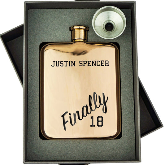 FINALLY 18 HIP FLASK