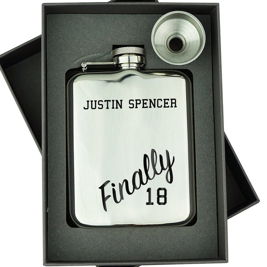 FINALLY 18 HIP FLASK
