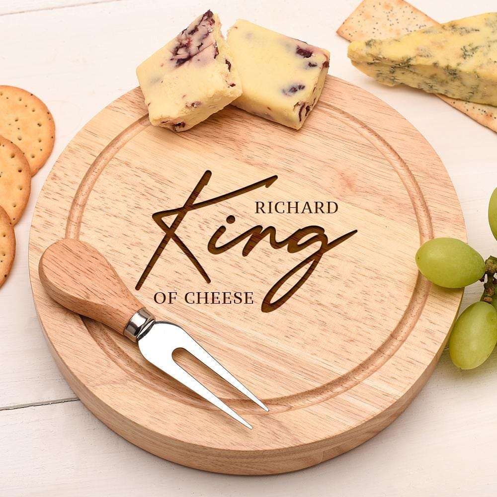 KING OF CHEESE BOARD RND-OMG96
