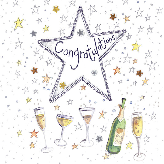 Congratulations Champagne Card