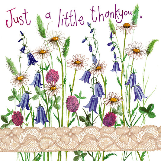 Country Flowers Thank You Card