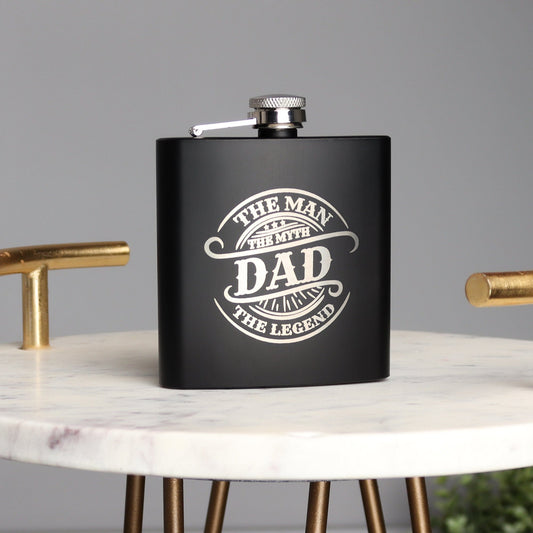 Dad, Man, Myth, Legend Hip Flask