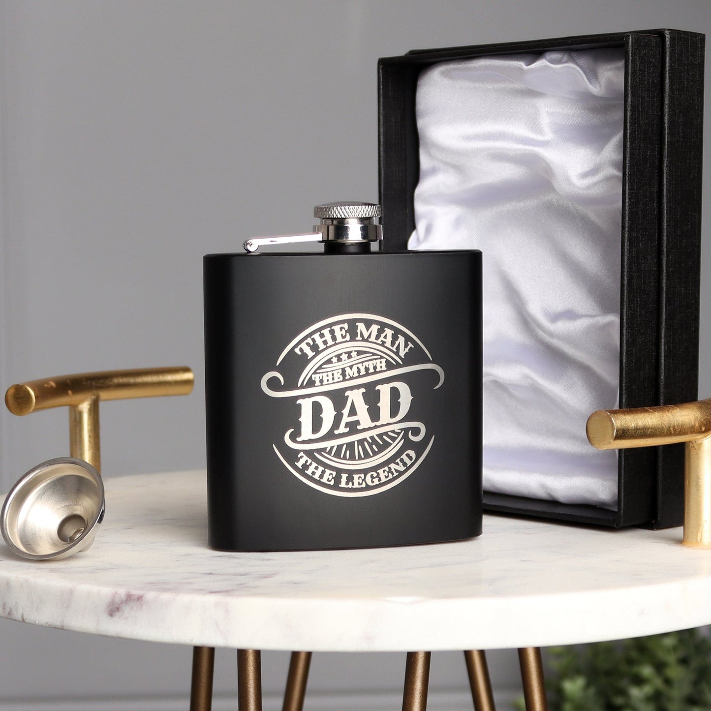 Dad, Man, Myth, Legend Hip Flask