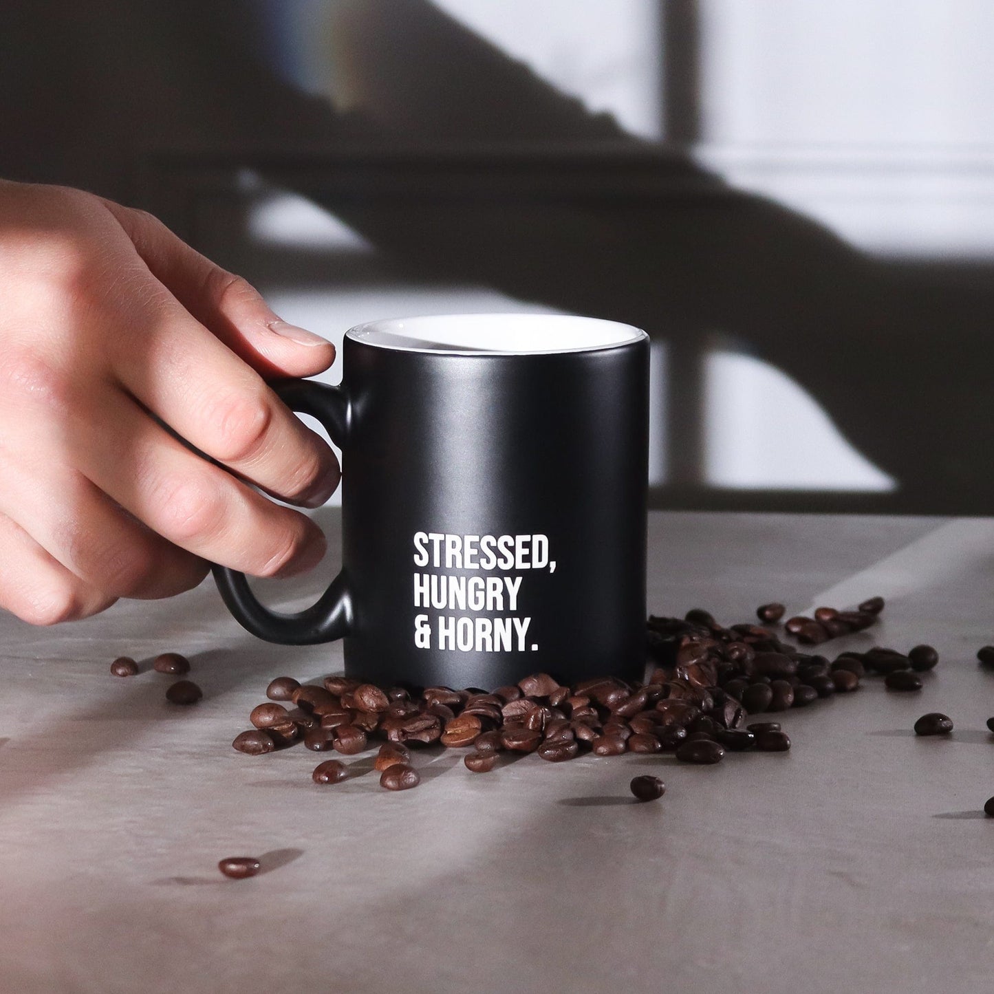 Stressed, Hungry & Horny Mug