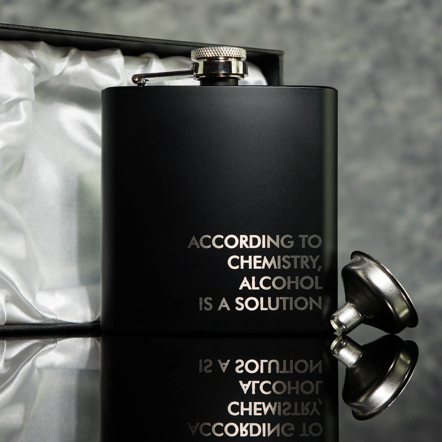 Chemistry Design Hip Flask for the Geeky Drinker