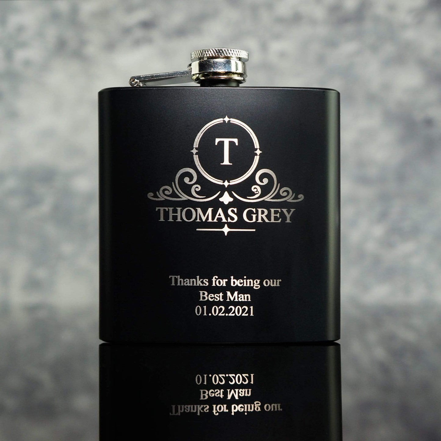 Traditional Groomsman Hip Flasks