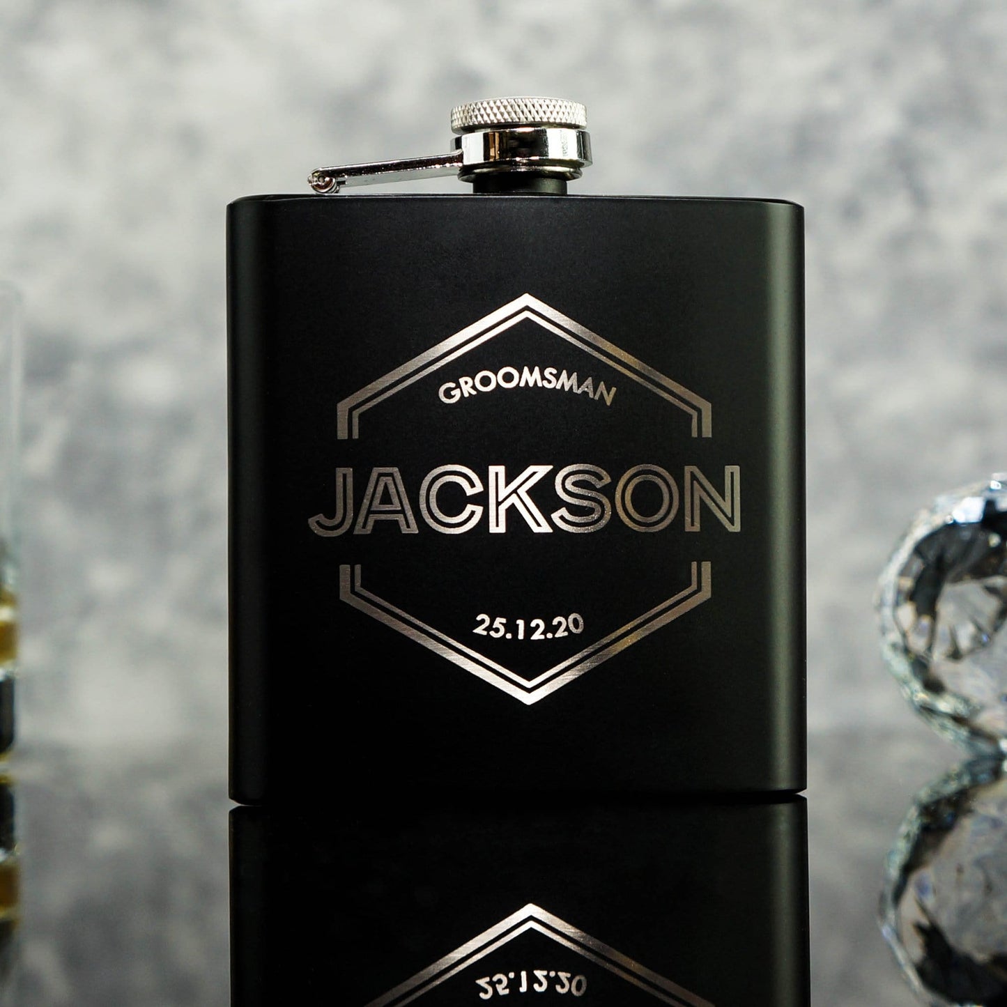 Hexo Groomsman Hip flasks