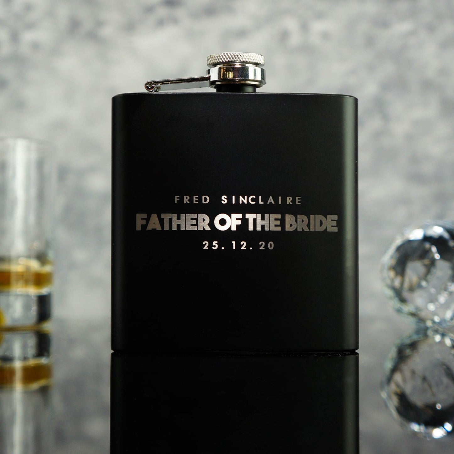 Modern Groomsman Hip flasks