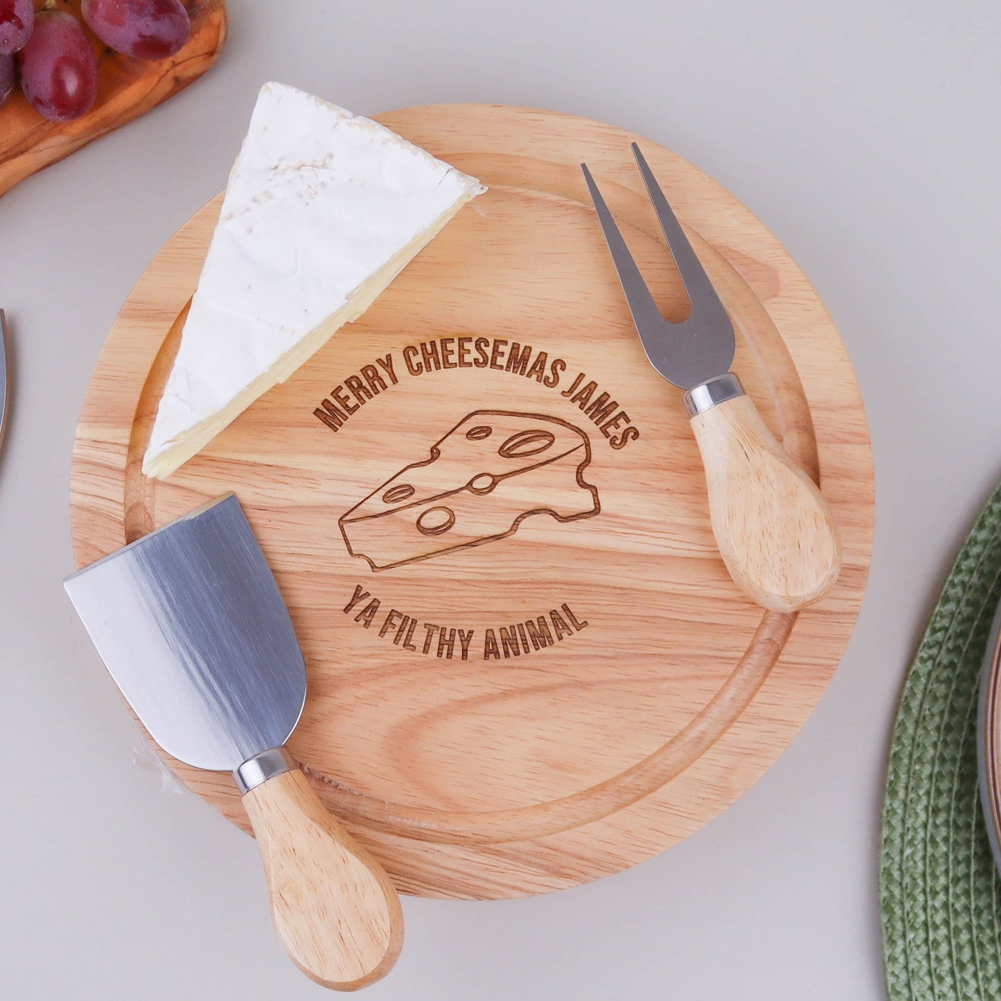 Merry Cheesemas Board Knife Set