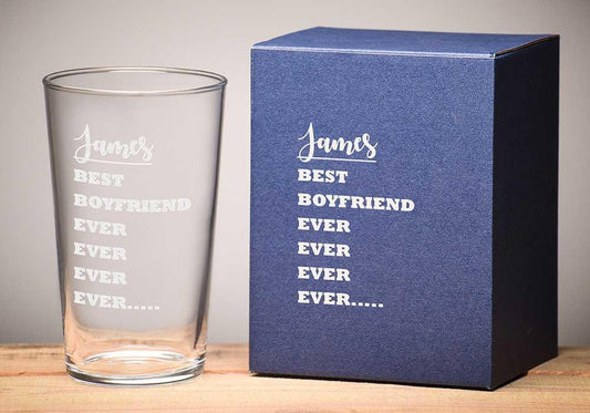 Best Boyfriend EVER Pint Glass