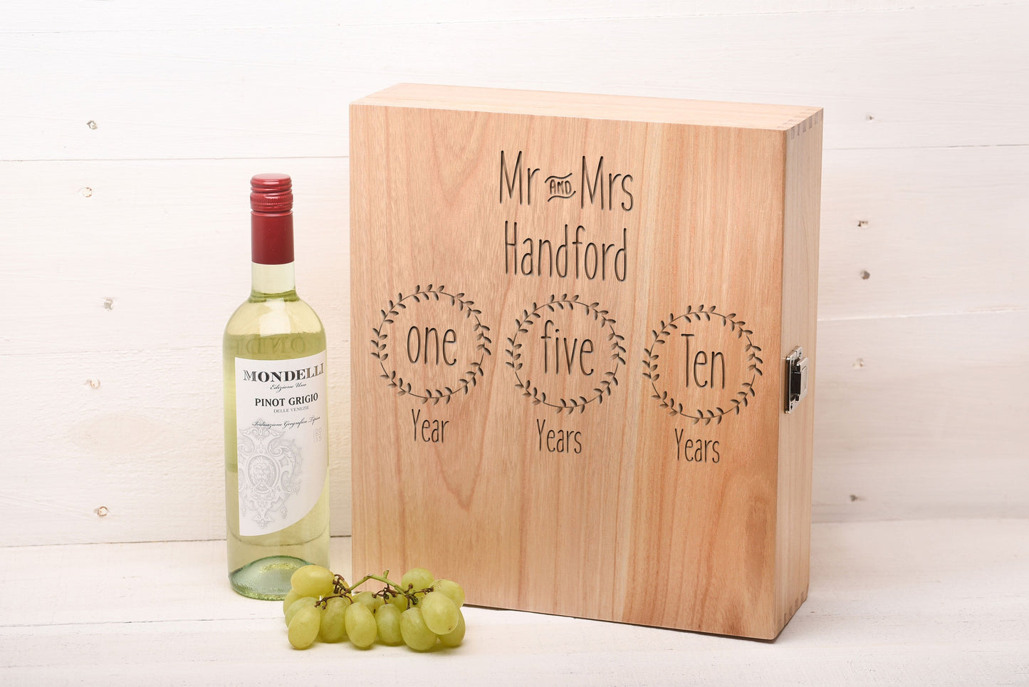 Triple Wine Box Wedding Gift WB5