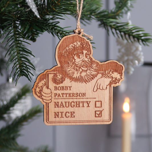 Naughty Or Nice Christmas Decoration