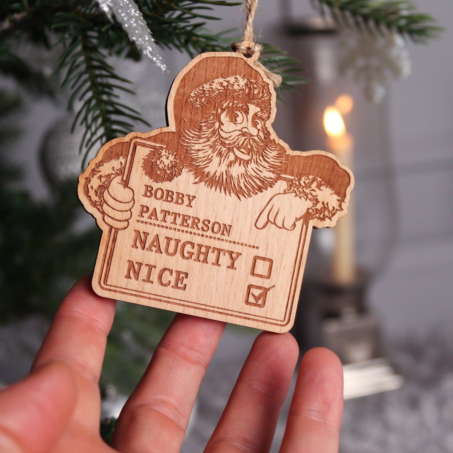 Naughty Or Nice Christmas Decoration