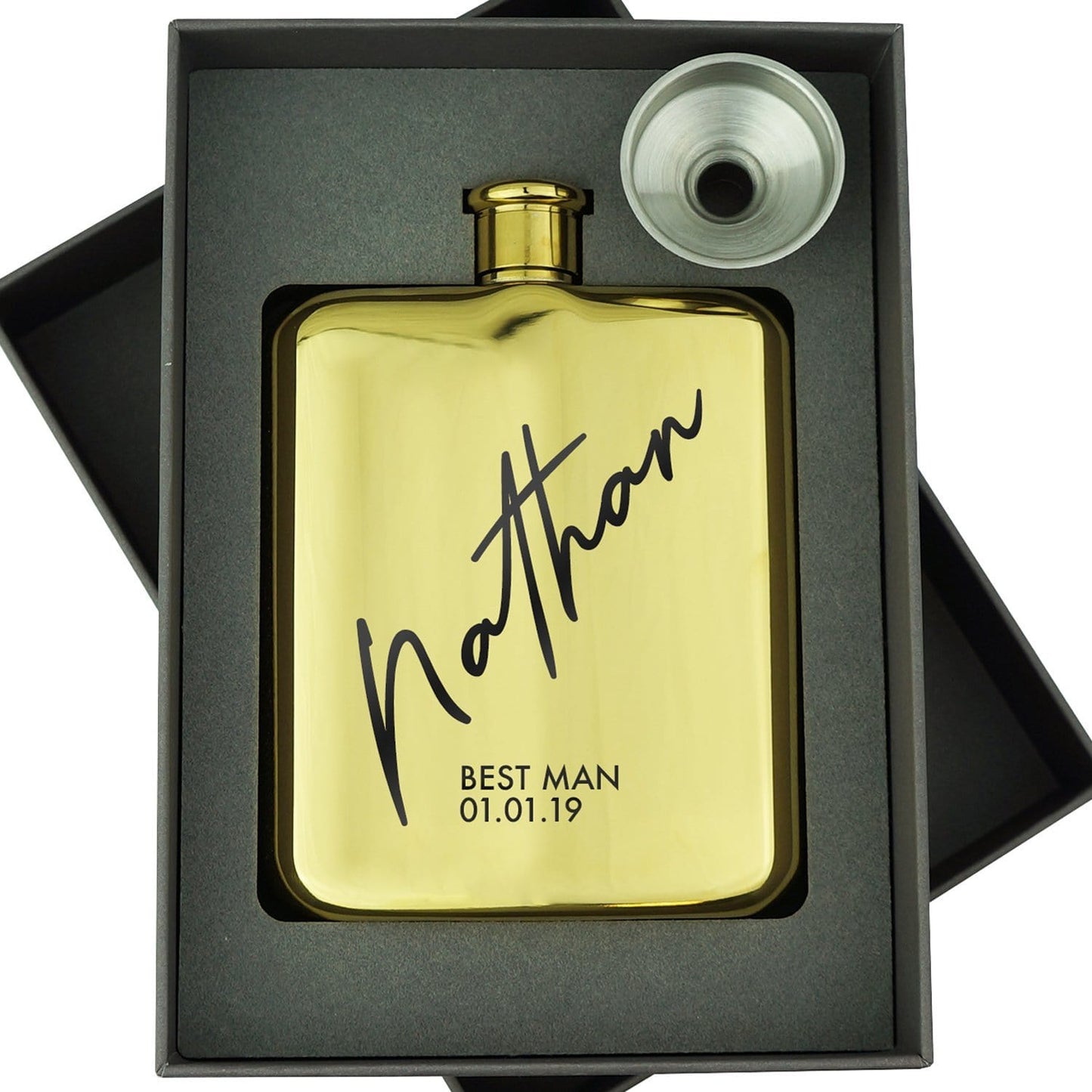 SIGNATURE GOLD HIP FLASK HIP-OMG66