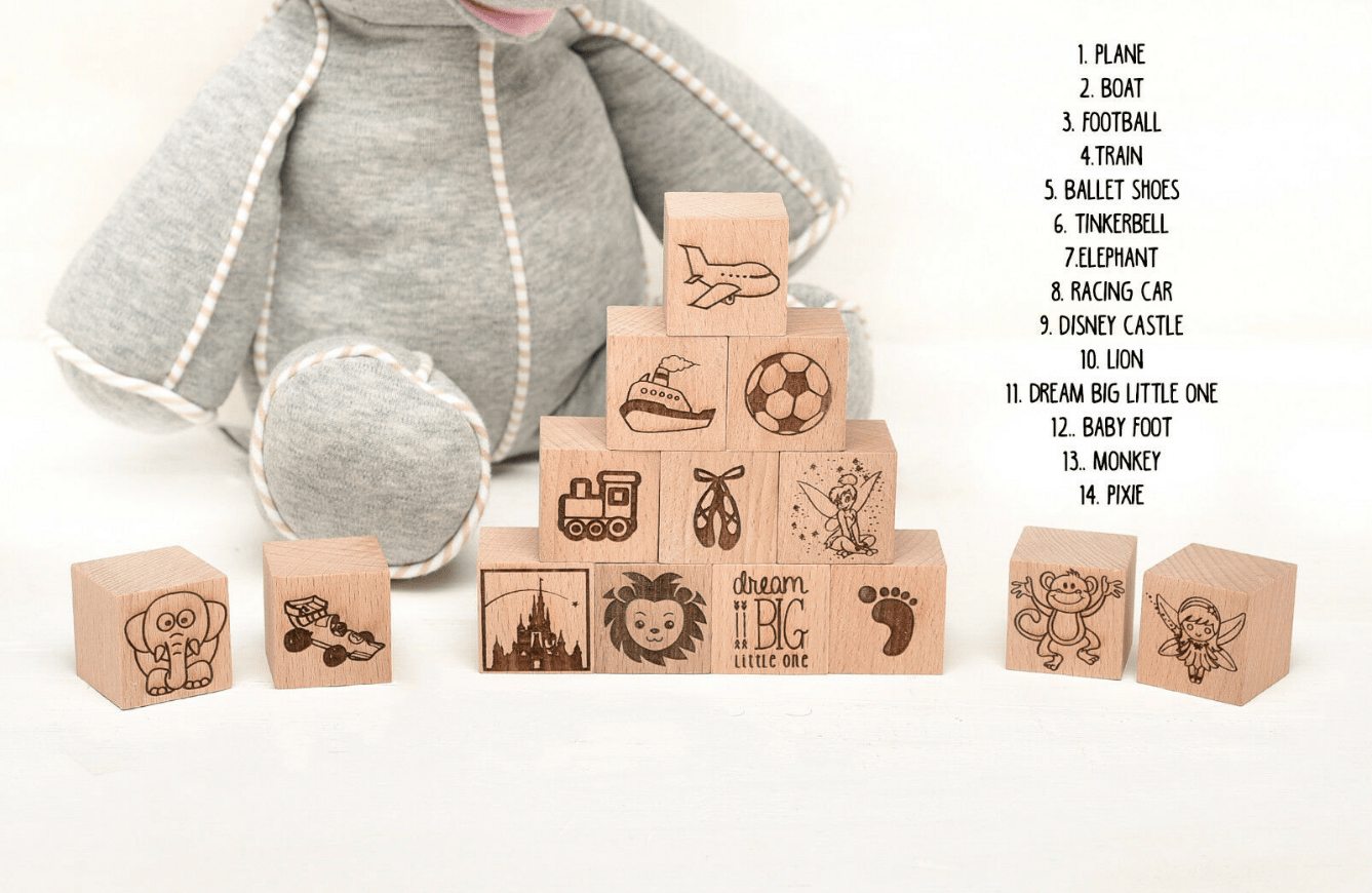 Large Wooden Building Blocks 6cm X 6cm