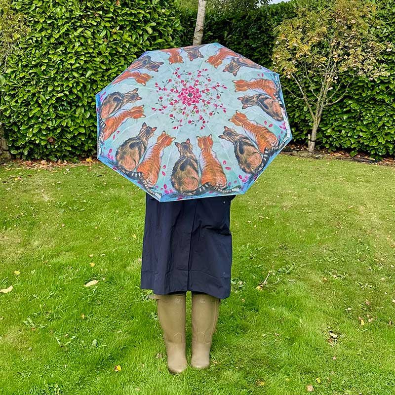 Cats and Blossom Umbrella