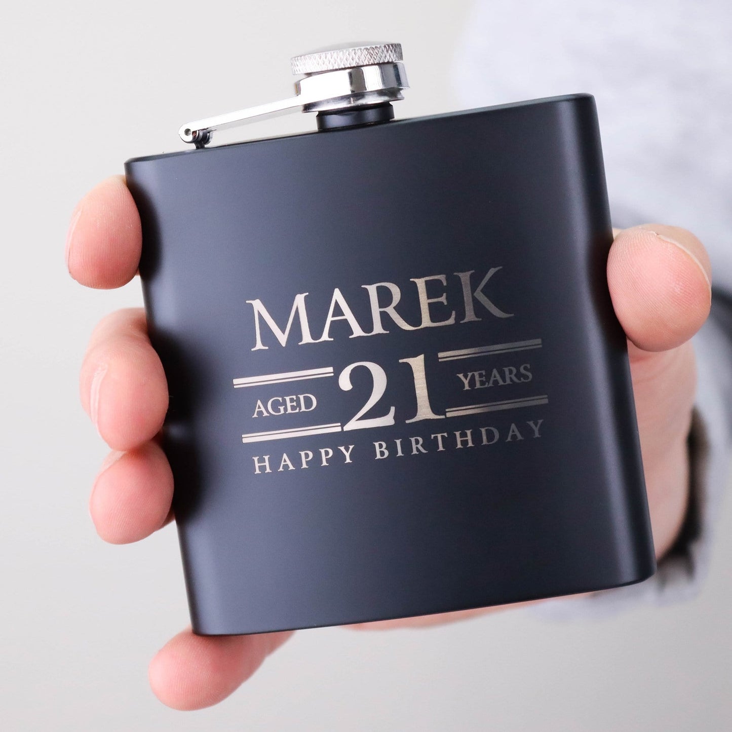 Birthday Year Personalised Hip Flask