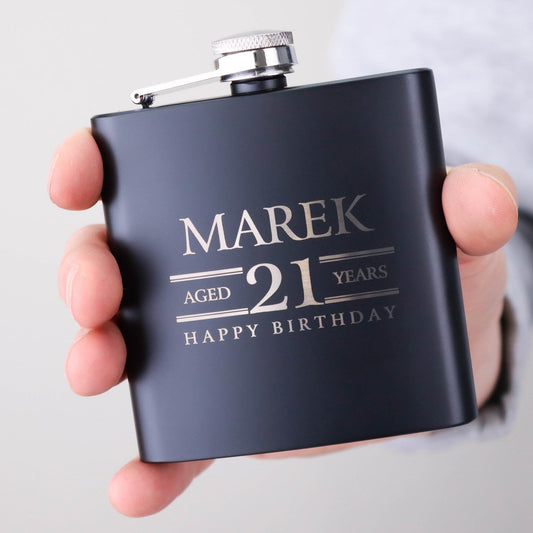 Birthday Year Personalised Hip Flask