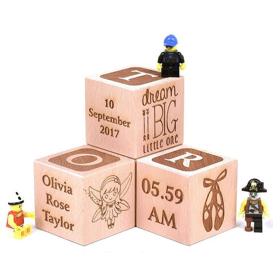 Large Wooden Building Blocks 6cm X 6cm