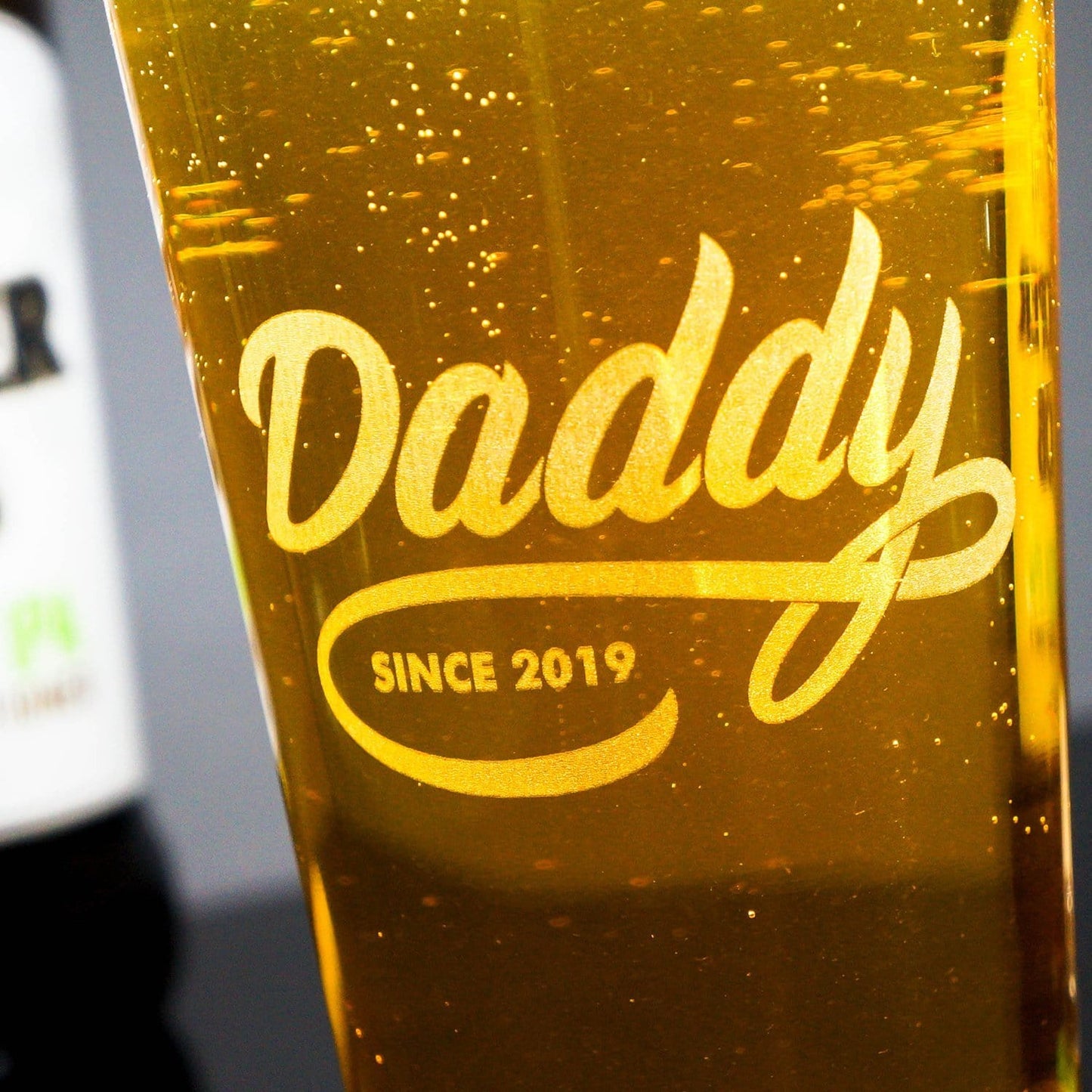 Daddy Since Beer Glass