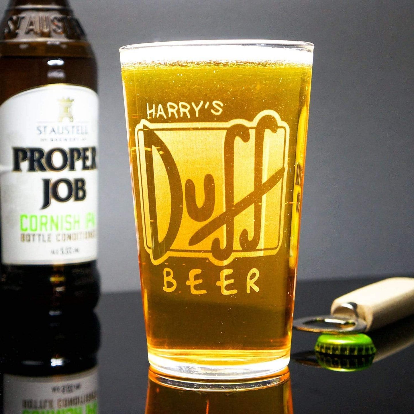 Personalised Duff Glass
