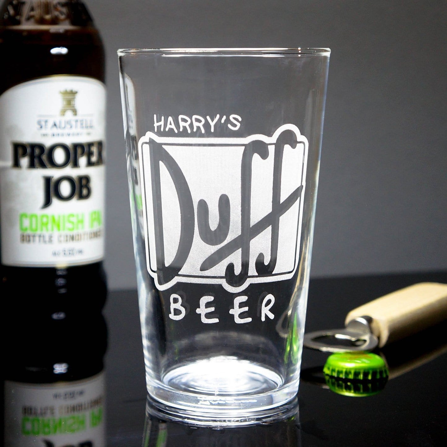 Personalised Duff Glass