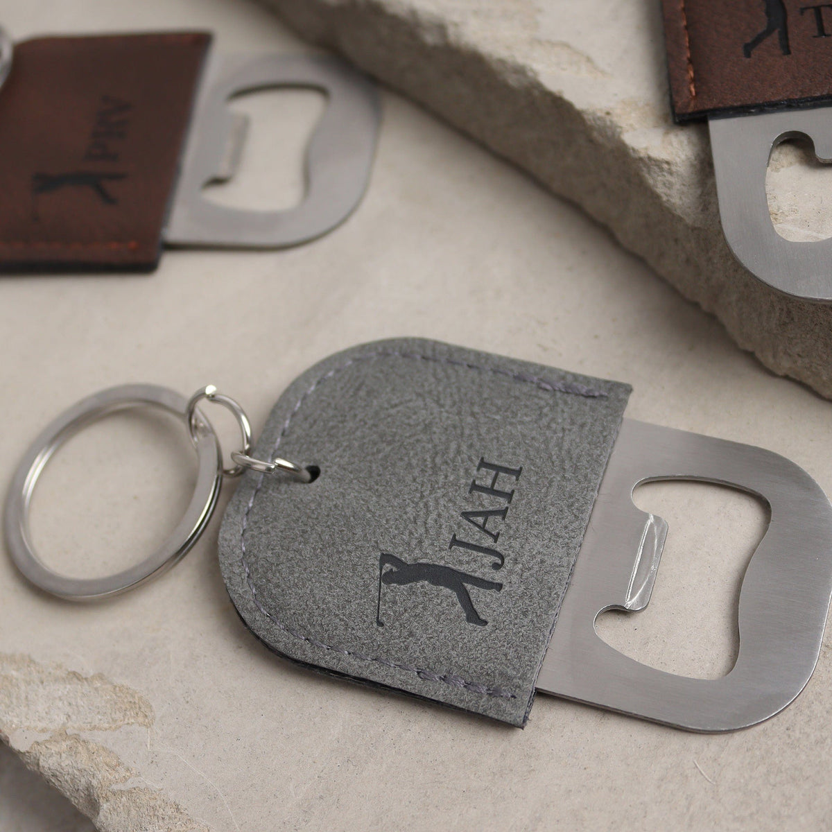 Golfer Bottle Opener Keychain
