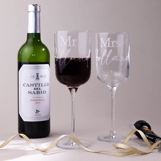 Couples Signature Wine Glasses