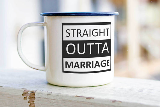 Divorce Enamel Mug