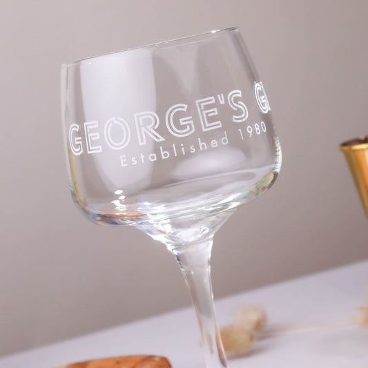 Established Gin Glass