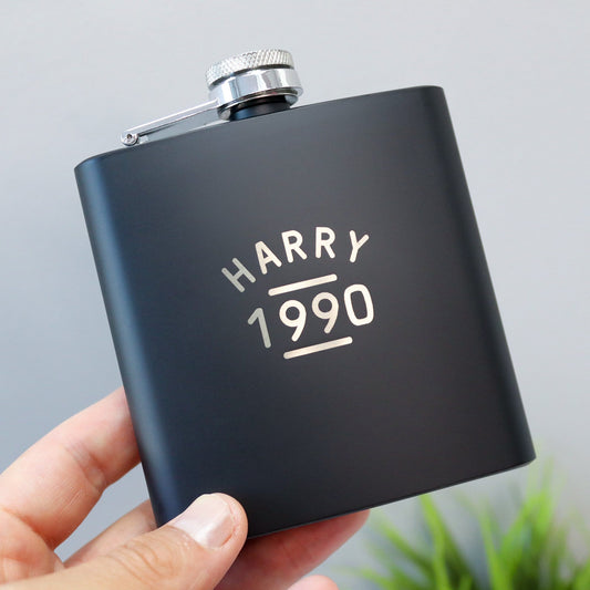Personalised Birthday Hip Flask