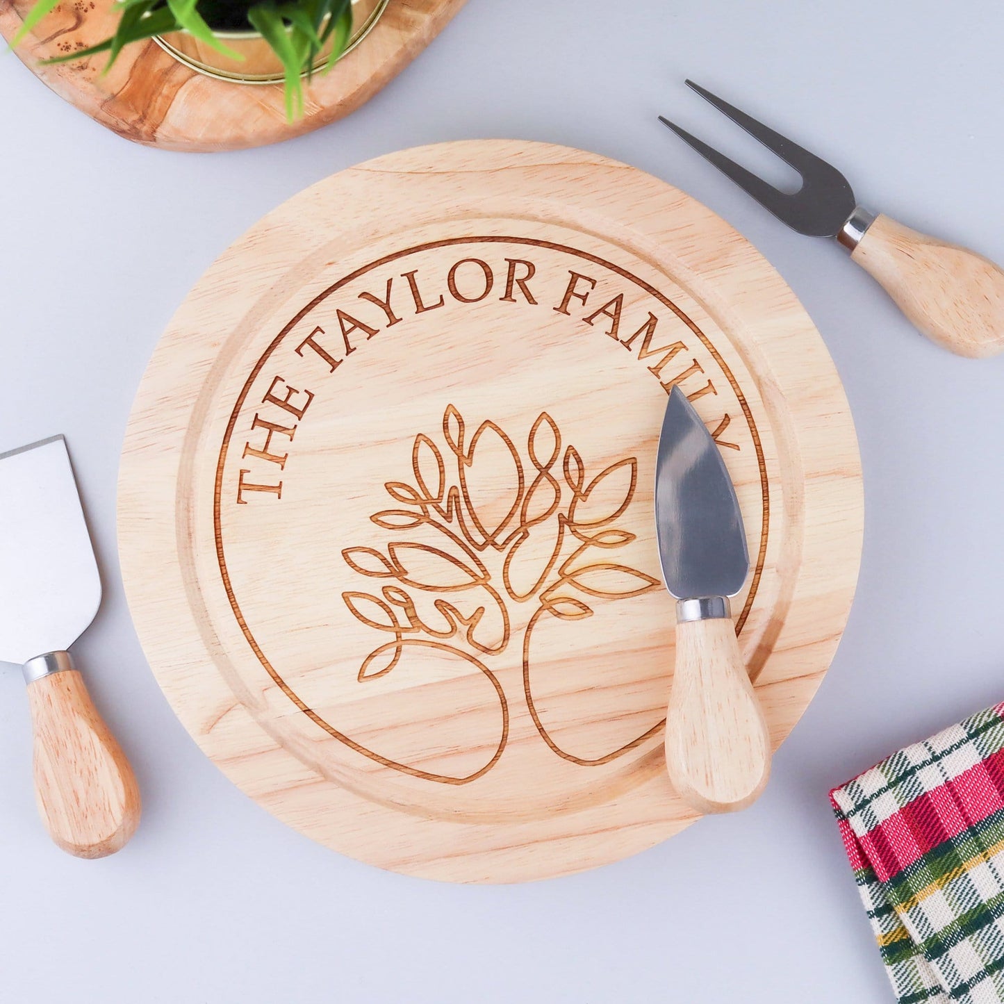 Family Tree Cheese Board