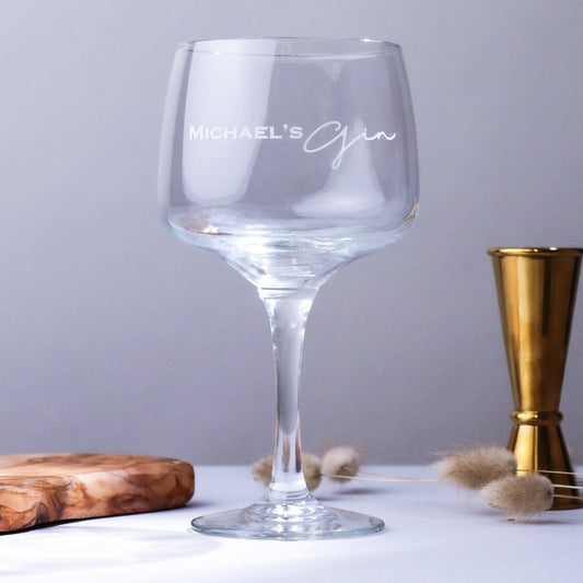 Personalised Gin Glass