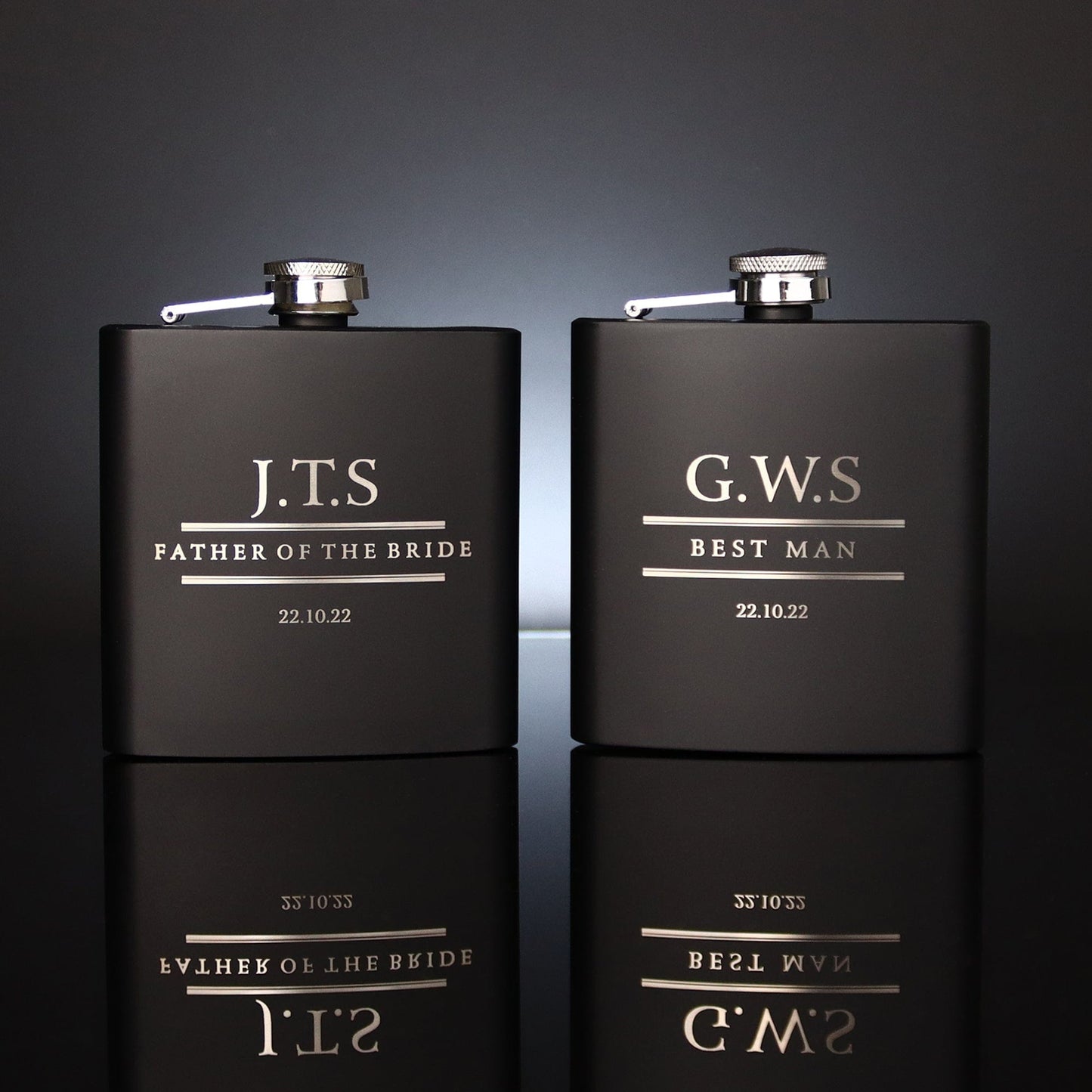 Classic No.2 Groomsmen Hip Flasks