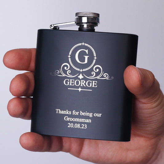 Traditional Groomsman Hip Flasks